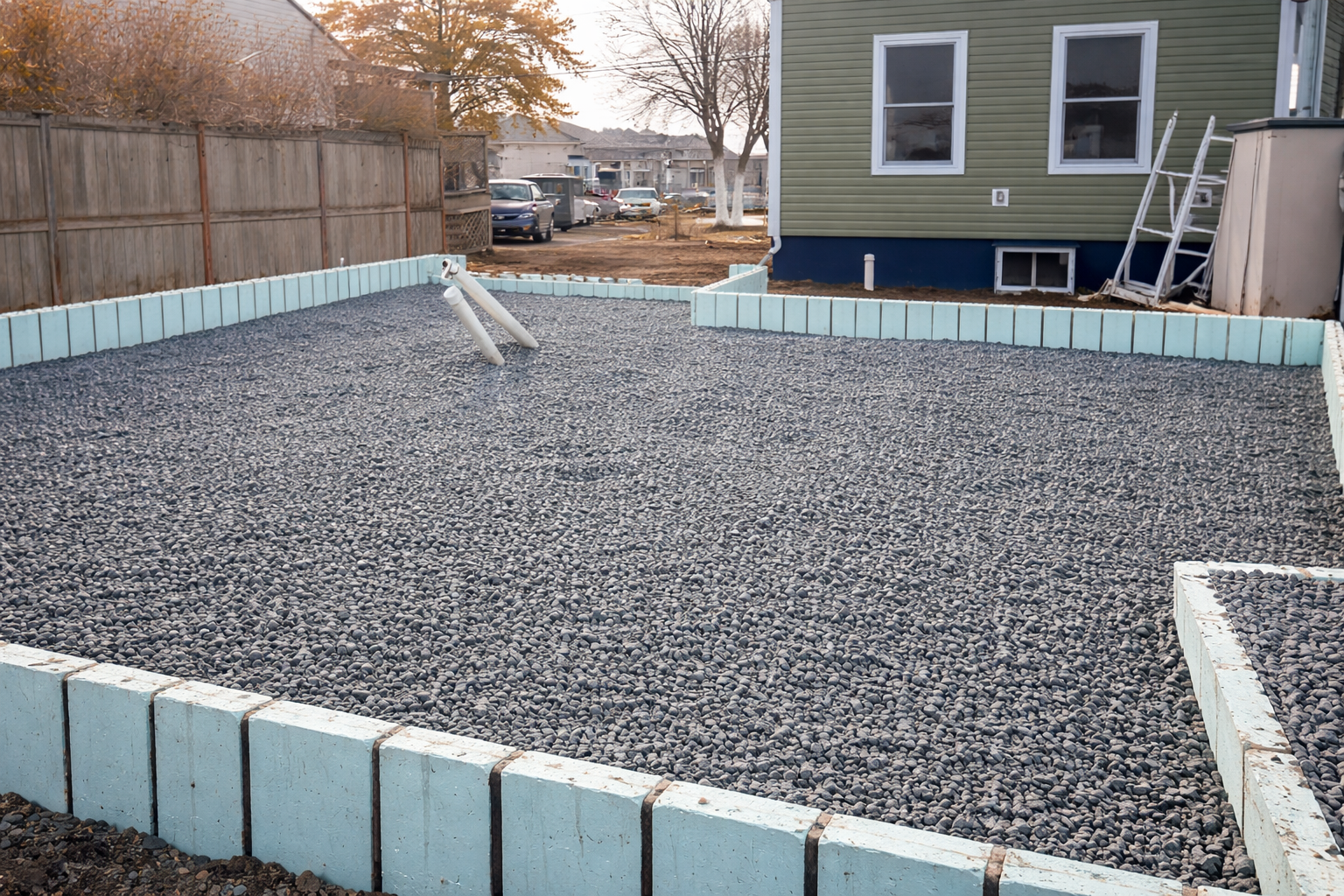 Préparation du site et base de gravier pour une suite secondaire dans la Municipalité régionale de Halifax (MRH)