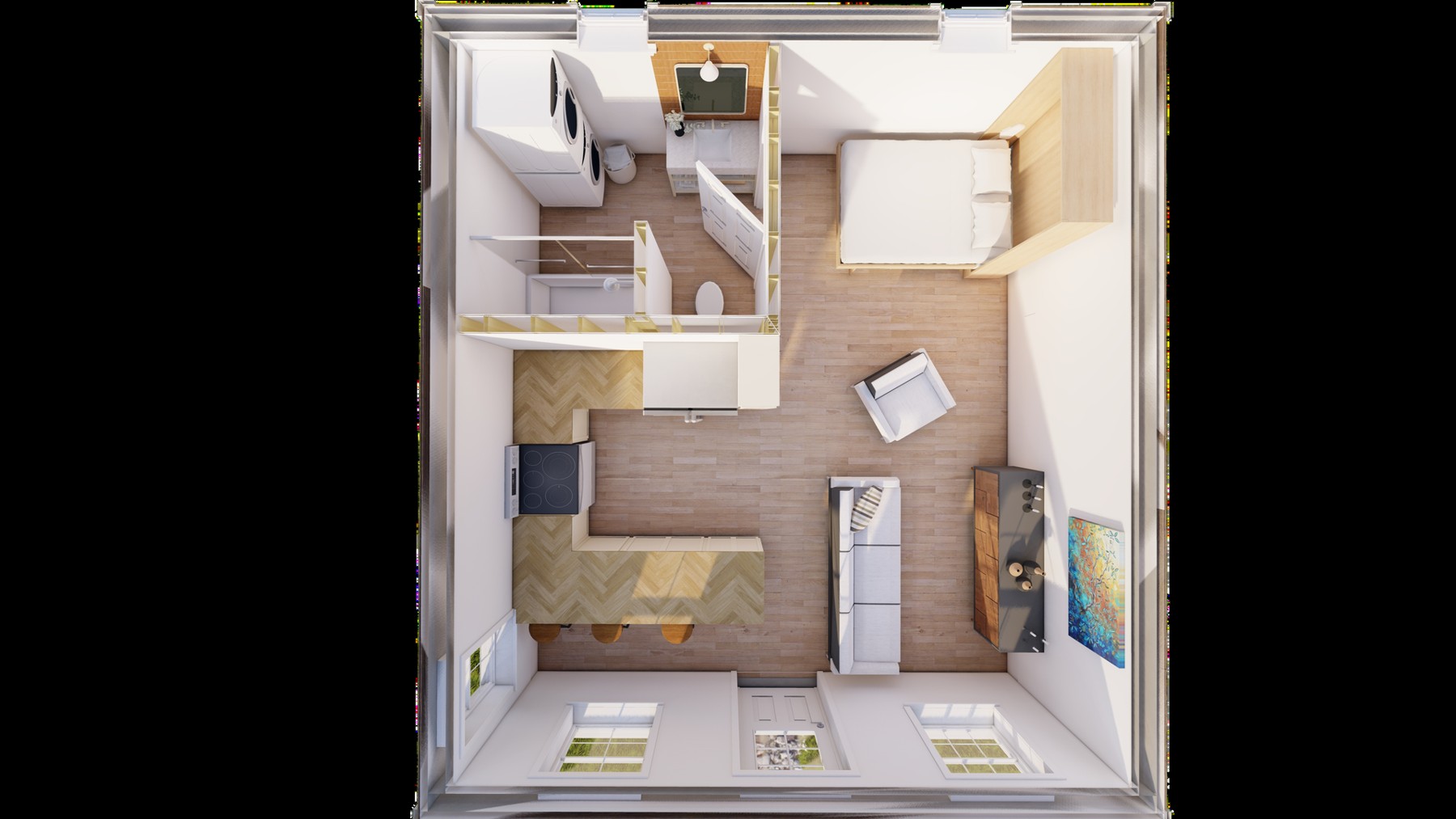 Plan 3D conceptuel — Cherry