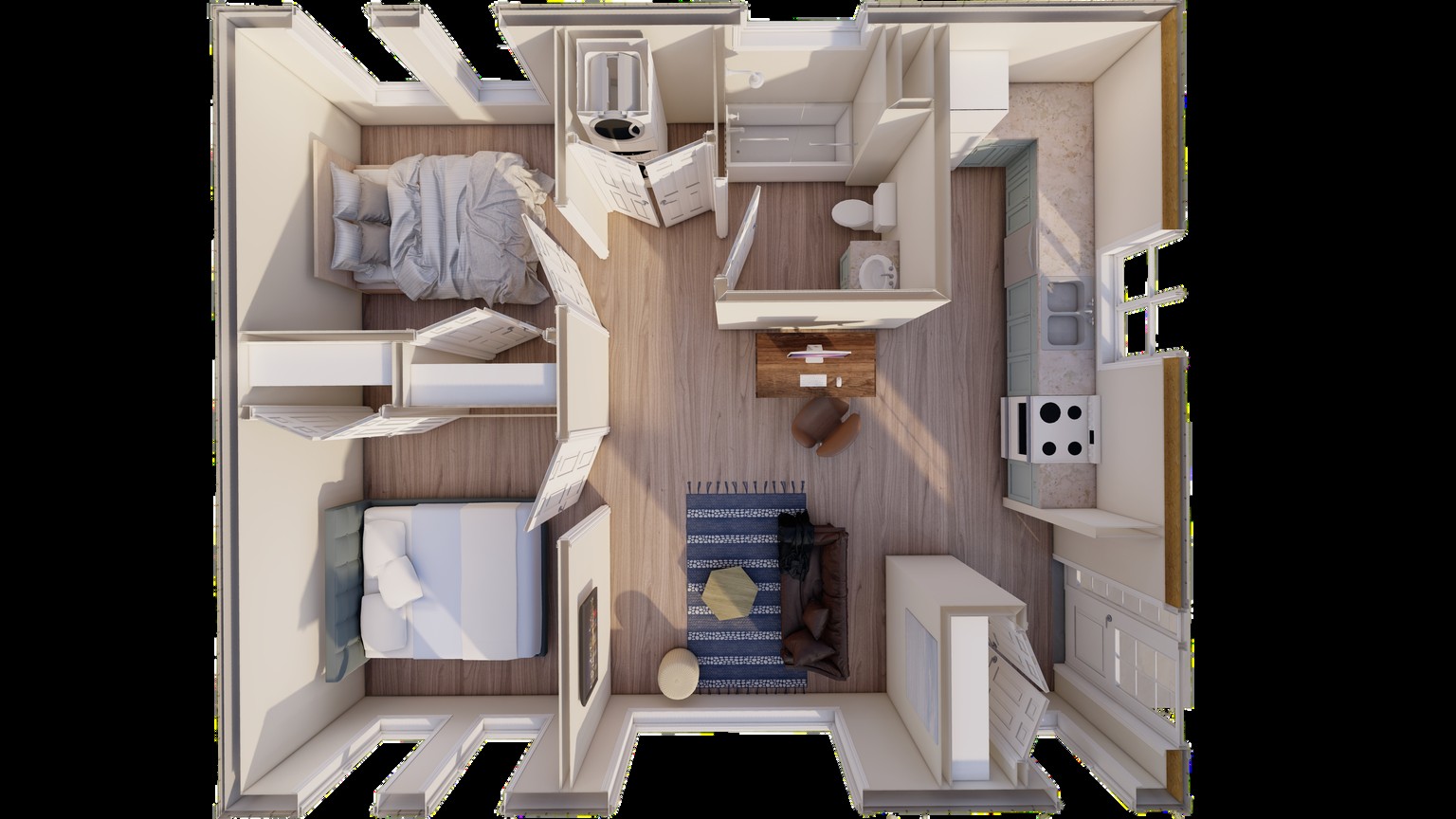 Plan 3D conceptuel — Tangerine